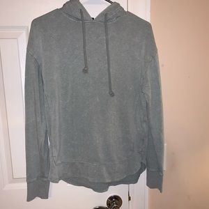 Navy Green Hoodie Pullover
